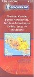 Carte Michelin des Balkans - Croatie
